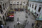 Gemeinsame Flaggenparade der Einsatzorganisationen