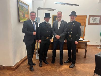 Traditioneller Besuch der Innungsvertreter bei Landtagspräsident Deutschmann